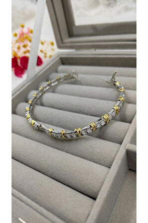 XoX model gold detaylı çelik kelepçe