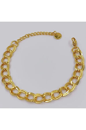 Kararmaz Paslanmaz Gold Renk Uzay Yolu Çelik Bileklik