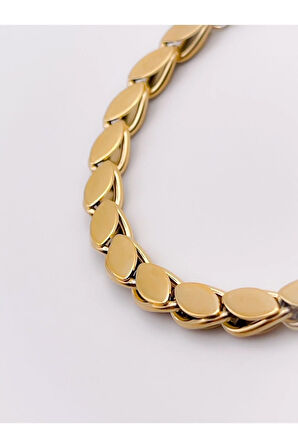 Çelik Bileklik Büyük Arpa Bileklik Renk Gold