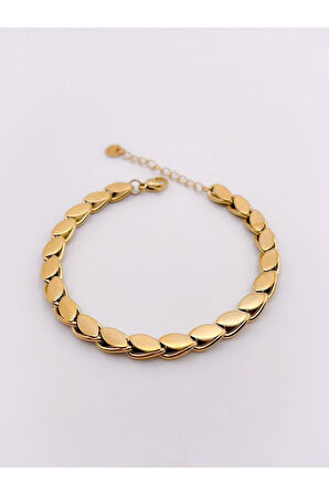 Çelik Bileklik Büyük Arpa Bileklik Renk Gold