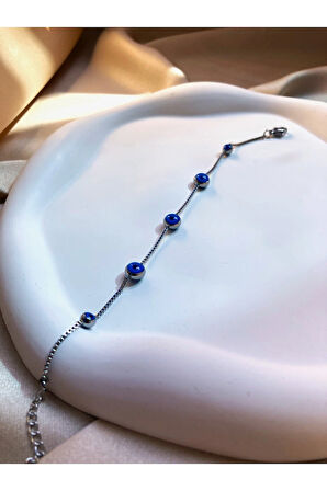 Nazar Boncuğu Çelik Bileklik