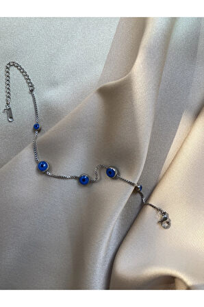 Nazar Boncuğu Çelik Bileklik