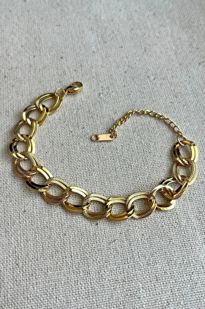 Caprea Çelik Samanyolu Kadın Bileklik Kararmaz 16 Cm 5 Cm Bilek Uzunluğu Kadın Bileklik L Zblk