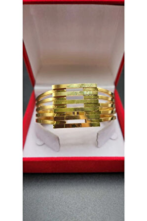 6'lı Kaburga Kelepçe - Gold
