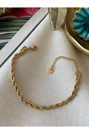 Çelik Burgu Zincir Bileklik