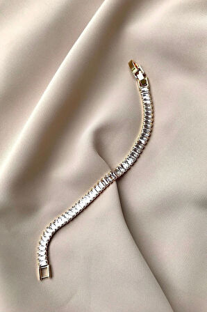 Dikdörtgen Montürlü Su Yolu 316l Çelik Bileklik