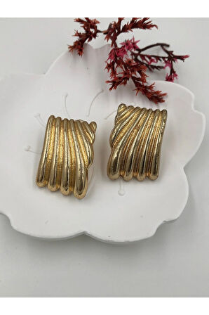 ÇELİK KADIN KÜPE PASLANMAZ ÇELİK RENK BOY AÇIKLAMADA YAZIYOR GÖRSELLER FMACCESORİES MARKASININDIR