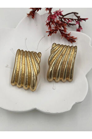 ÇELİK KADIN KÜPE PASLANMAZ ÇELİK RENK BOY AÇIKLAMADA YAZIYOR GÖRSELLER FMACCESORİES MARKASININDIR