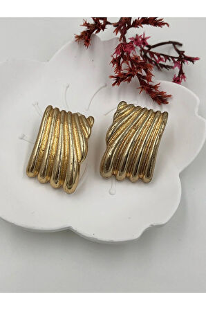 ÇELİK KADIN KÜPE PASLANMAZ ÇELİK RENK BOY AÇIKLAMADA YAZIYOR GÖRSELLER FMACCESORİES MARKASININDIR