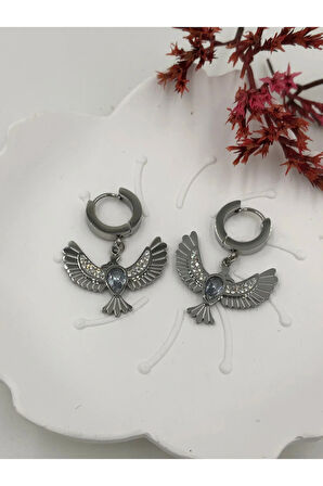 ÇELİK KADIN KÜPE PASLANMAZ ÇELİK RENK BOY AÇIKLAMADA YAZIYOR GÖRSELLER FMACCESORİES MARKASININDIR