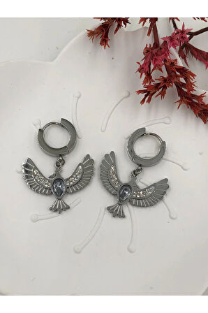 ÇELİK KADIN KÜPE PASLANMAZ ÇELİK RENK BOY AÇIKLAMADA YAZIYOR GÖRSELLER FMACCESORİES MARKASININDIR