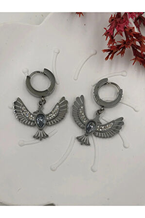 ÇELİK KADIN KÜPE PASLANMAZ ÇELİK RENK BOY AÇIKLAMADA YAZIYOR GÖRSELLER FMACCESORİES MARKASININDIR