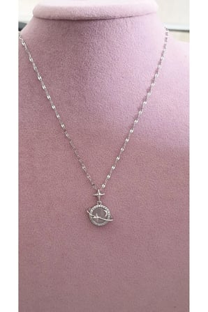 Çelik Kadın Kolye  Çelik Gezegen Kolye 316l Renk Garantili Silver Kararmaz Antialerjik
