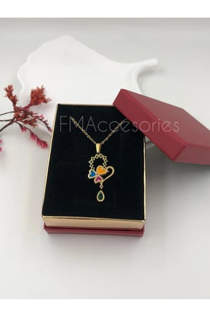 Çelik Kadın Kolye  Çelik Kadın Kolye Paslanmaz Çelik 14k Gold Kadın 45 cm Kolye Antialerjik HEDİYE KUTULU