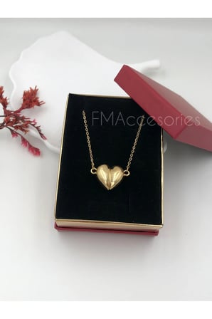 Çelik Kadın Kolye  Çelik Kadın Kolye Paslanmaz Çelik 14k Gold Kadın 45 cm Kolye Antialerjik HEDİYE KUTULU