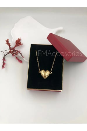 Çelik Kadın Kolye  Çelik Kadın Kolye Paslanmaz Çelik 14k Gold Kadın 45 cm Kolye Antialerjik HEDİYE KUTULU