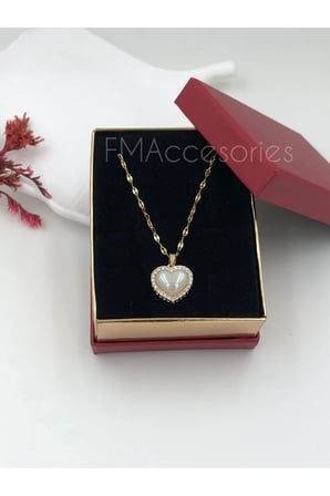 Çelik Kadın Kolye  Çelik Kadın Kolye Paslanmaz Çelik 14k Gold Kadın 45 cm Kolye Antialerjik HEDİYE KUTULU