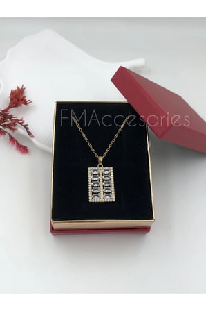 Çelik Kadın Kolye  Çelik Kadın Kolye Paslanmaz Çelik 14k Gold Kadın 45 cm Kolye Antialerjik HEDİYE KUTULU