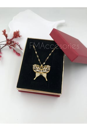 Çelik Kadın Kolye  Çelik Kadın Kolye Paslanmaz Çelik 14k Gold Kadın 45 cm Kolye Antialerjik HEDİYE KUTULU
