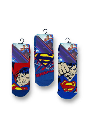 Lisanslı Erkek Çocuk 3 Çift Soket Çorap 21561