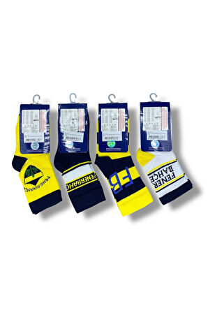 Lisanslı Çocuk 4 Çift Soket Çorap 1907