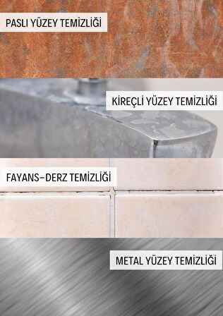 Banyo Fayans Temizleyici Pas Sökücü Fayans Derz Metal Temizleyici %100 Bitkisel 1000ml