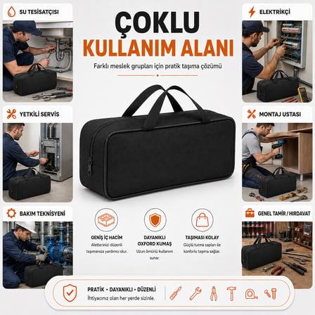 Microcase Su Geçirmez El Tutacaklı Takım ve Hırdavat Çantası AL5640