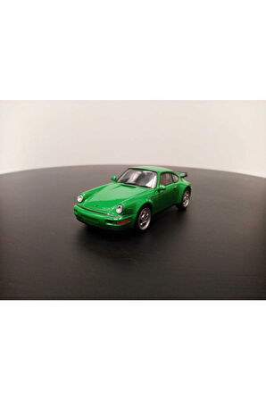 1:36 Porsche 911 Turbo Diecast Çek Bırak Model Araba