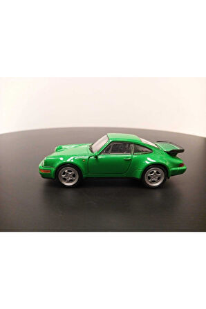1:36 Porsche 911 Turbo Diecast Çek Bırak Model Araba