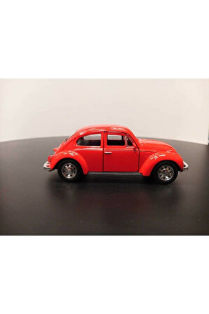 1:36 Volkswagen Beetle Vosvos Çek Bırak Model Araba (kırmızı)