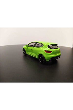 1:36 Ölçek Renault Clio Diecast Çek Bırak Model Araba (fıstık Yeşili)