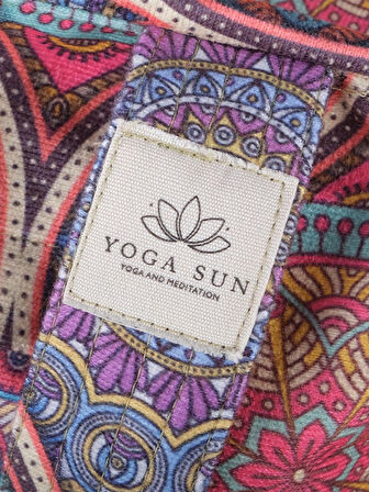 Sunyoga Zafu Meditasyon Minderi – Karabuğday Dolgulu, Rahat ve Destekleyici Yoga Minderi Mandala Desenli Mor