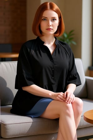 Kadın Crinkle Dokuma Kısa Kol V Yaka Peplum Gömlek Günlük Şıklık ve Konfor Kaliteli Şık Rahat