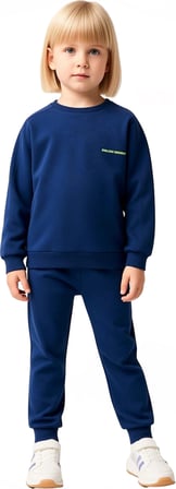 Çocuklar İçin Konforlu Pamuklu Regular Kesim Sweatshirt ve Eşofman Altı Takımı Kaliteli Şık