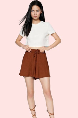 Kadın Straight Kalıp Şort Polyester Rahat Günlük Yaz Stilleri Hafta Sonu Dayanıklı Malzeme