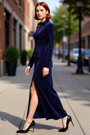 Kadın Düz Polo Yaka Uzun Kol Bodycon Maxi Örme Elbise Kış Aylarının Şık Ve Konforlu Seçimi