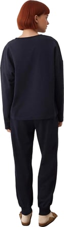 Kadın Nakışlı Kış Temalı Sweatshirt ve Pantolon Pijama Takımı Fonksiyonel Dayanıklı Modern