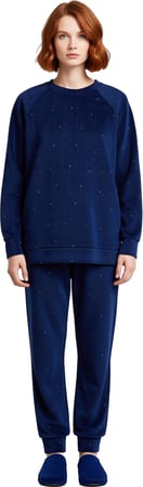 Unisex Puantiyeli Polar Pijama Takımı Fonksiyonel Dayanıklı Kaliteli Konforlu Estetik Spor