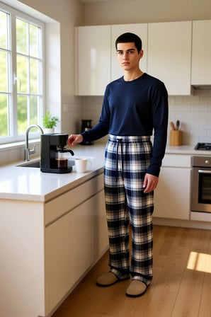 Erkek Ekose Pijama Takımı Flanel Kumaş Fonksiyonel Dayanıklı Kaliteli Konforlu Estetik Şık