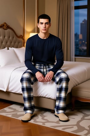 Erkek Ekose Pijama Takımı Flanel Kumaş Fonksiyonel Dayanıklı Kaliteli Konforlu Estetik Şık