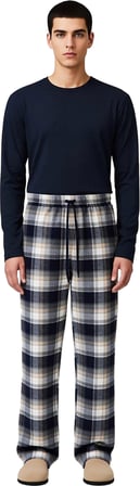 Erkek Ekose Pijama Takımı Flanel Kumaş Fonksiyonel Dayanıklı Kaliteli Konforlu Estetik Şık