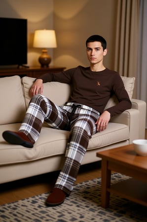 Erkek Ekose Pijama Takımı Flanel Kumaş Fonksiyonel Dayanıklı Kaliteli Konforlu Estetik Şık