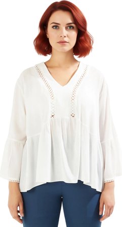 Kadın V Yaka Uzun Kollu Peplum Dokuma Üst Şık ve Konforlu Seçenek Kaliteli Şık Rahat Modern