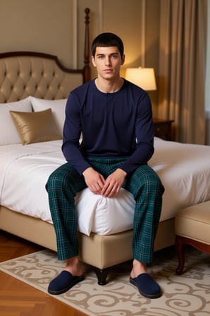 Erkek Ekose Desenli Pijama Takımı Fonksiyonel Dayanıklı Kaliteli Konforlu Estetik Premium Şık