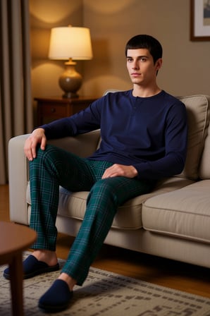 Erkek Ekose Desenli Pijama Takımı Fonksiyonel Dayanıklı Kaliteli Konforlu Estetik Premium Şık