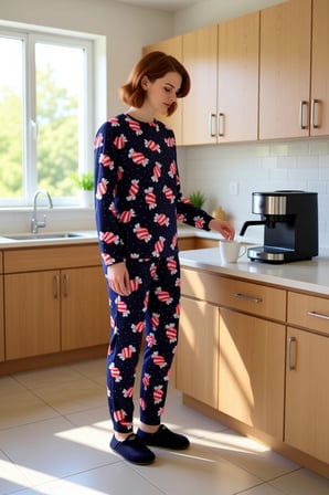 Genç Seker Desenli %100 Pamuklu Pijama Takımı Fonksiyonel Dayanıklı Kaliteli Konforlu Spor