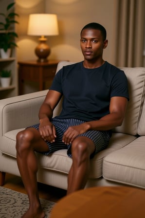 Erkek Ev Giyim Takımı Çizgili Regular Fit Pijama Fonksiyonel Dayanıklı Kaliteli Konforlu Şık