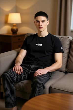 Erkek Regular Fit Viskoz Karışımlı Pijama Takımı Fonksiyonel Dayanıklı Kaliteli Konforlu Şık