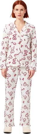 Kadın Kışlık Yılbaşı Desenli Pijama Takımı Gömlek Yaka Fonksiyonel Dayanıklı Kaliteli Spor