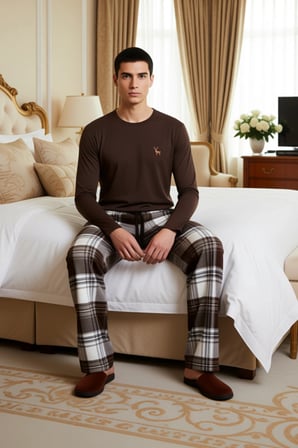 Erkek Ekose Pijama Takımı Flanel Kumaş Fonksiyonel Dayanıklı Kaliteli Konforlu Estetik Şık